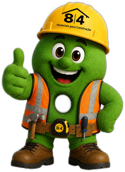 Oitão, mascote da 8|4 Materiais para Construção